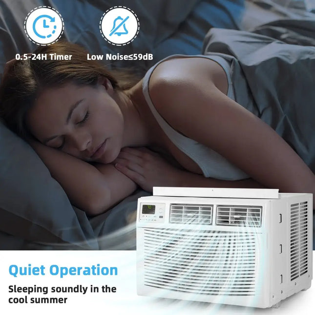 10000 BTU Window Air Conditioner - White - Oasis Home Essentials