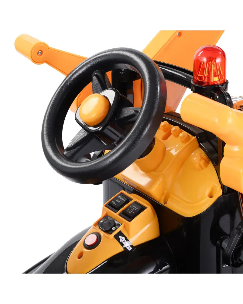 12 V Battery Powered Kids Ride on Dumper Truck-Yellow - Yellow - Powered Ride On Toys