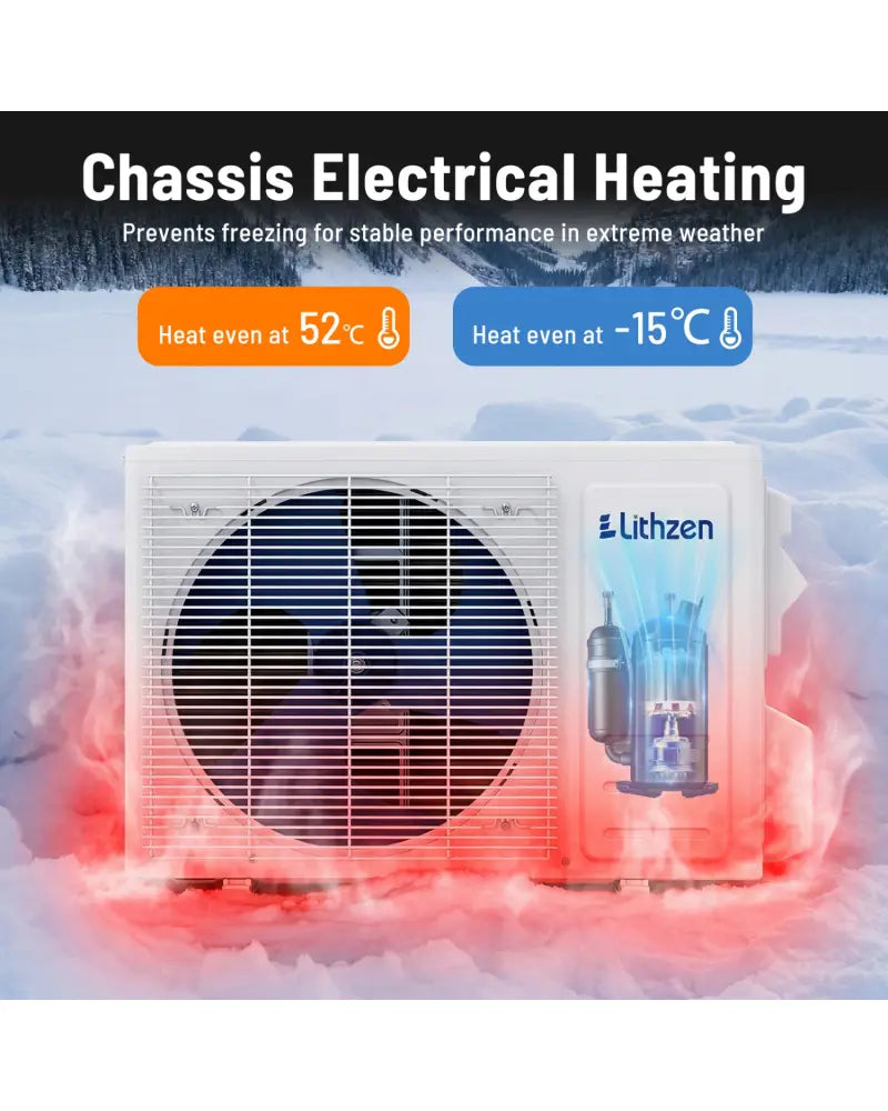 12000 BTU 18.1 SEER2 115V Mini Split Air Conditioner Works with Alexa - White - 12000 BTU Mini Split