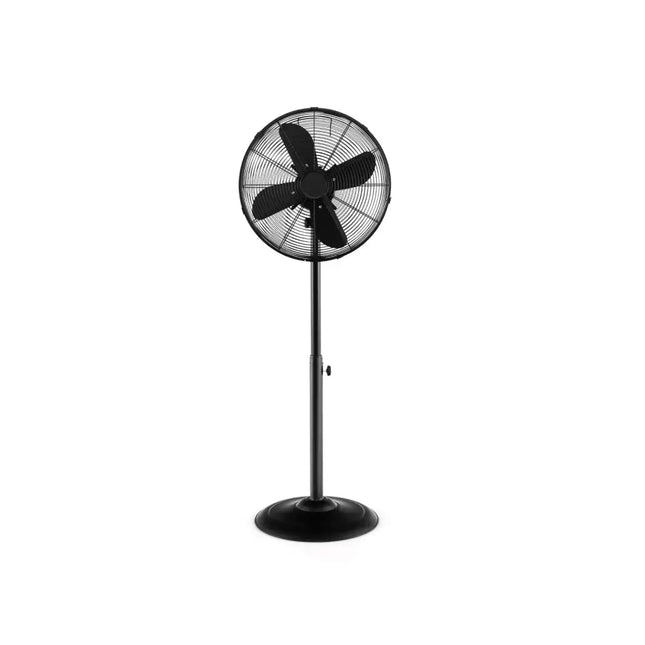 16 Inch Pedestal Standing Fan Oscillating Pedestal Fan with 3 Speeds and Adjustable Height-Black Costway