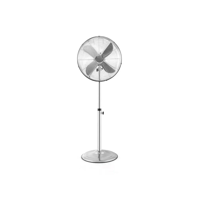 16 Inch Pedestal Standing Fan Oscillating Pedestal Fan with 3 Speeds and Adjustable Height-Silver Costway