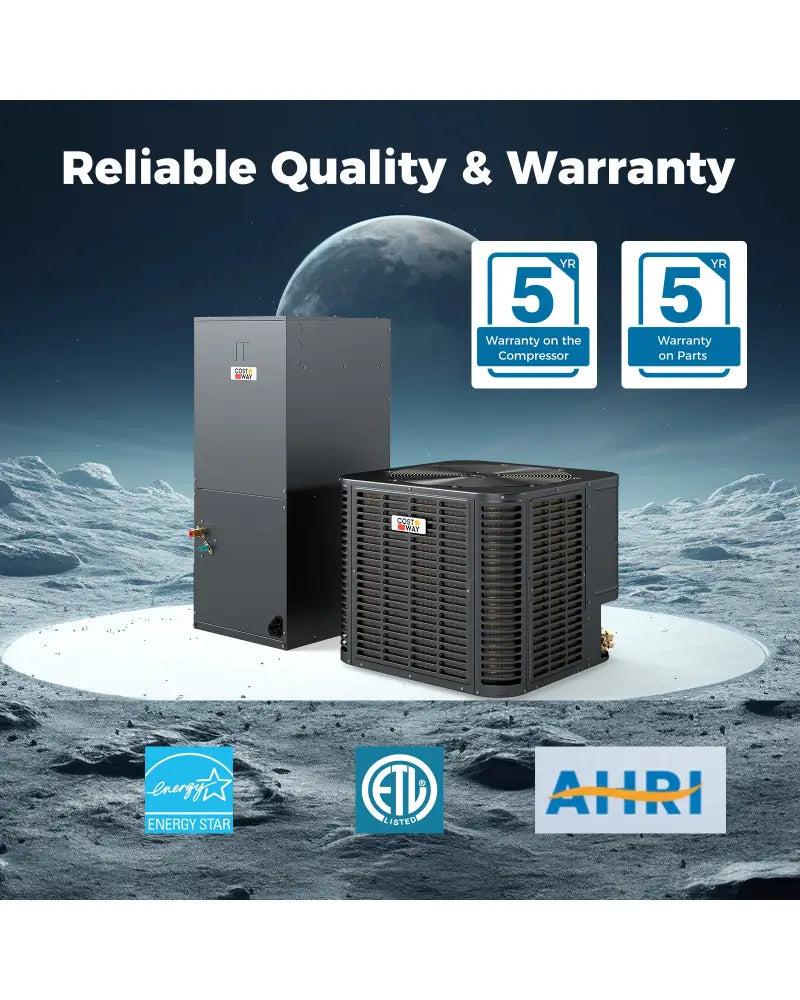 2-3 Ton 18.6-20 SEER2 Ultra-Low Temperature’’‹ Heat Pump System (Operates down to -20°C) - Gray - Heat Pumps