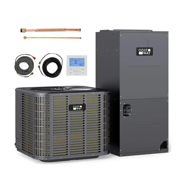 2 Ton 18 SEER2 High-Performance Heat Pump System (Operates down to -15„ƒ) Costway