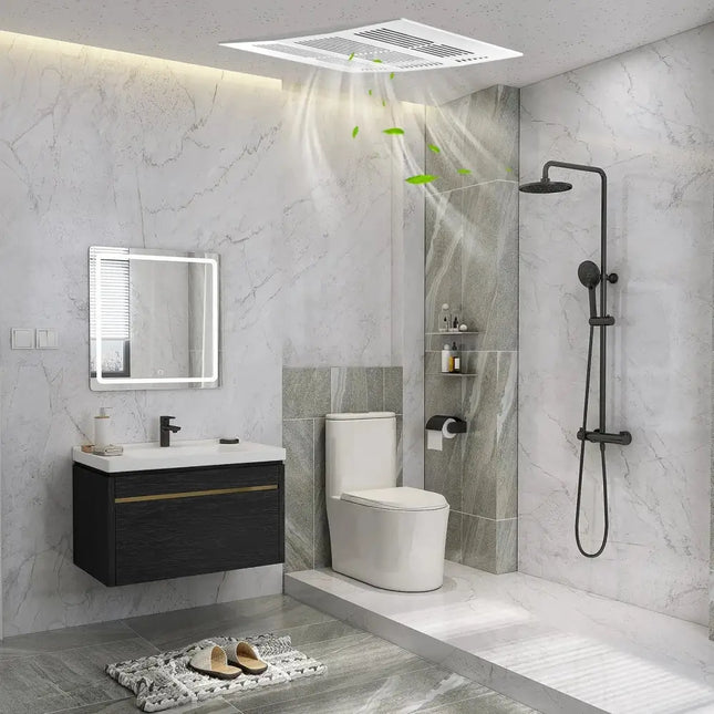 200 CFM Bathroom Exhaust Fan with Metal Housing and 6 Inches Duct for 200 Sq.Ft Costway