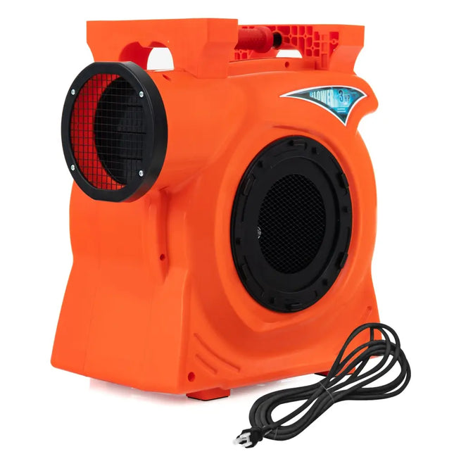 2200W 3 HP Commercial Air Blower for Giant Outdoor Inflatable Bounce House - Orange - Air Blowers