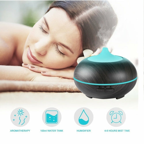 Mistyrious Essential Oil Humidifier | Natural Oak Aroma Diffuser