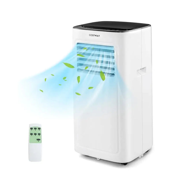 3-in-1 9000 BTU Air Conditioner with Dehumidifier and 24H Timer-White Costway