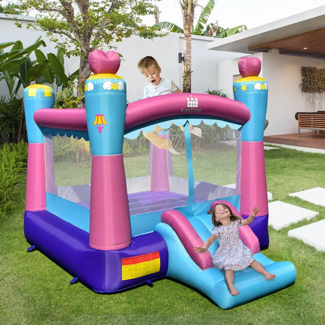 3-in-1 Princess Theme Inflatable Castle without Blower - Bounce House