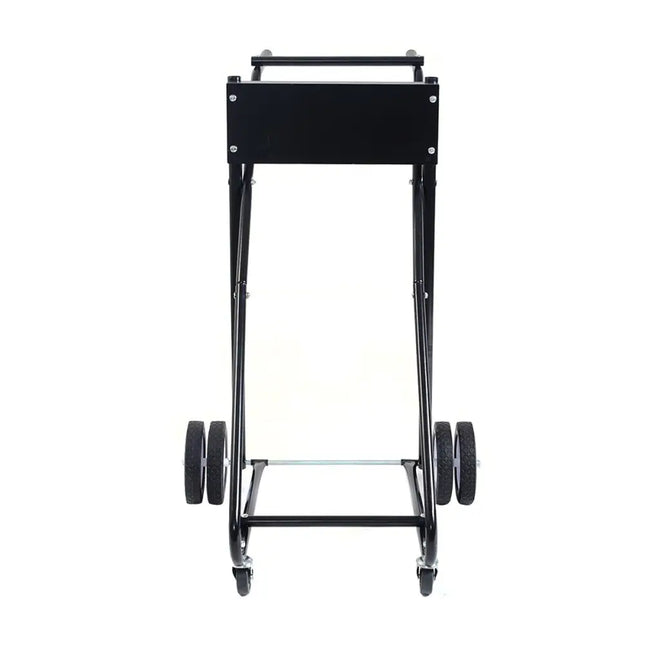 315 LBS Outboard Boat Motor Stand Carrier Cart Dolly Storage Pro Heavy Duty - Black - Garages