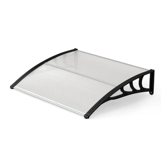 39 x 30 Inch Outdoor Front Door Window Awning Door Canopy Exterior-Black - Black - Outdoor Shades