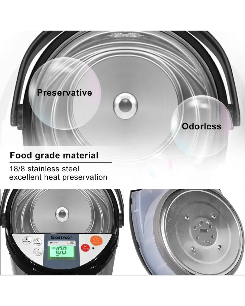 5-liter Electric LCD Water Boiler and Warmer - Water Dispensers