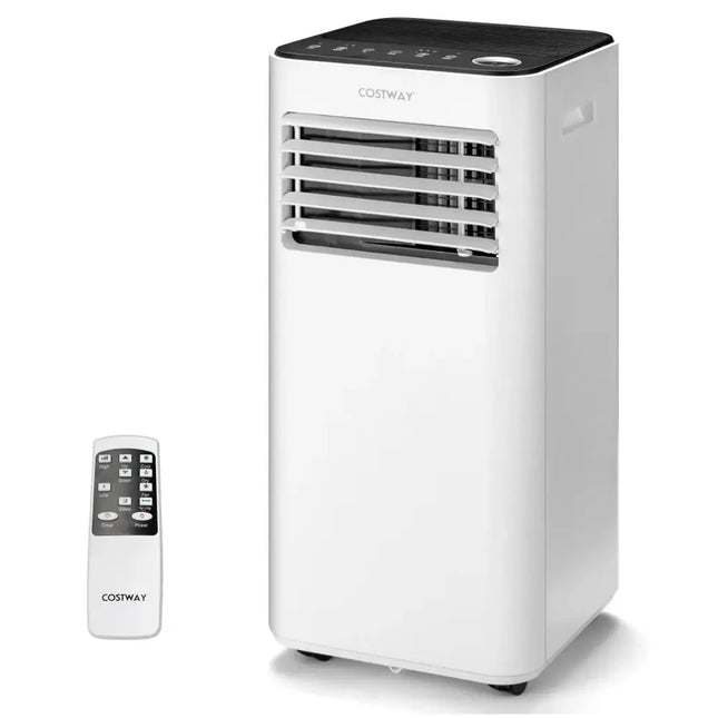 8000 BTU Portable Air Conditioner with Fan and Dehumidifier Mode-White Costway