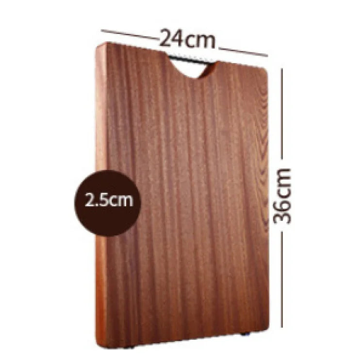 Solid Wood Kitchen Cutting Board Antibacterial Ebony Chopping Block