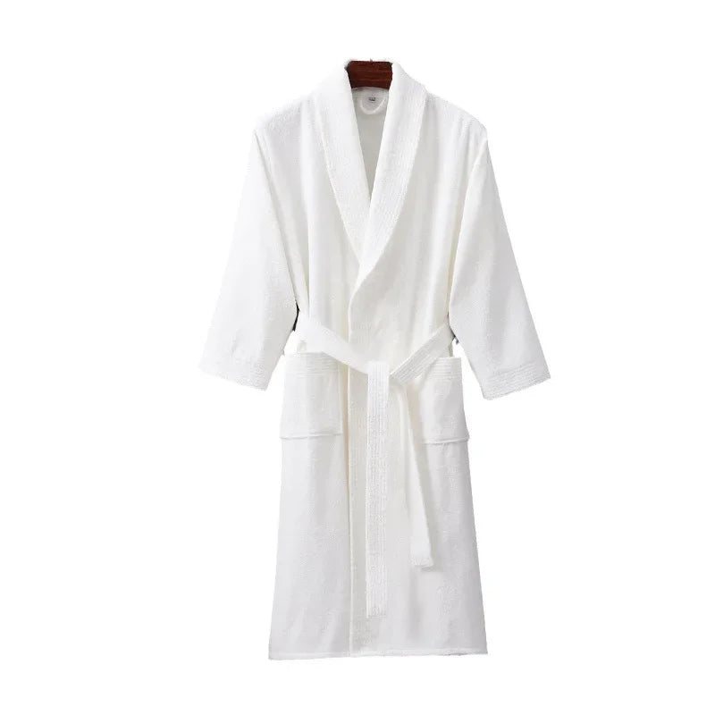 White robe on a white background