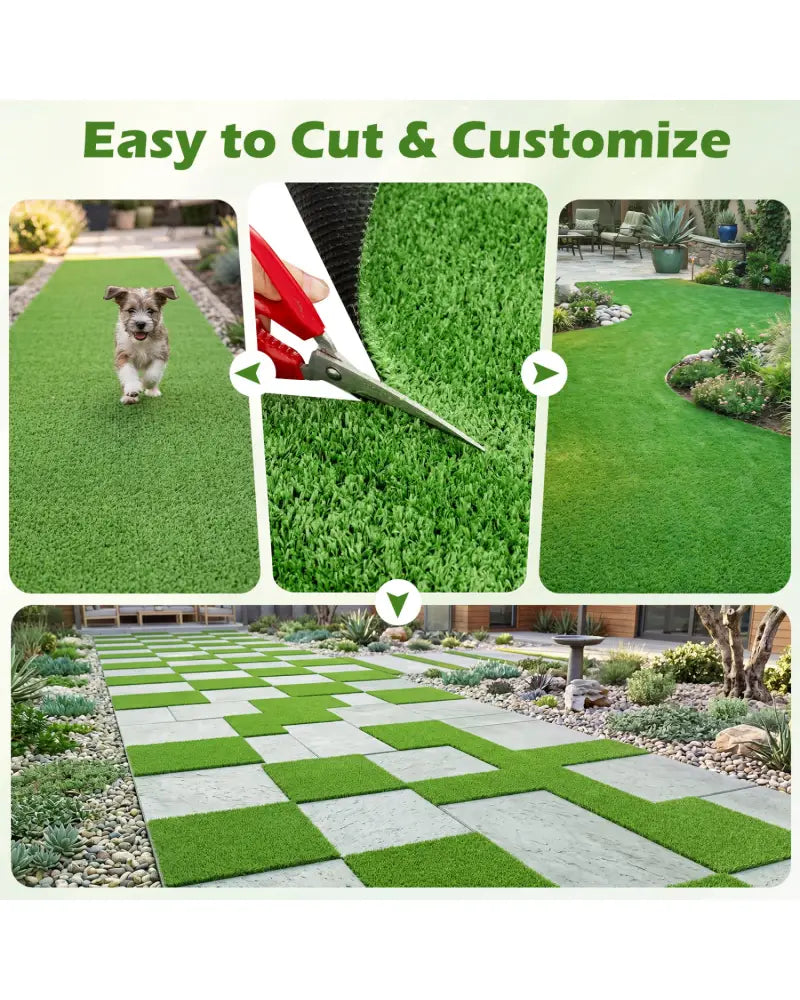 Artificial Turf Rug with Low 0.3 inch Pile Height-M - Outdoor Decor