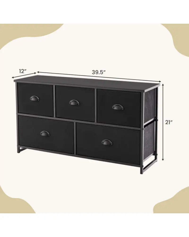 Bedroom Set with 3-Tier Clothes Rack Freestanding Clothing Rack and Dresser Storage Tower - Bedroom