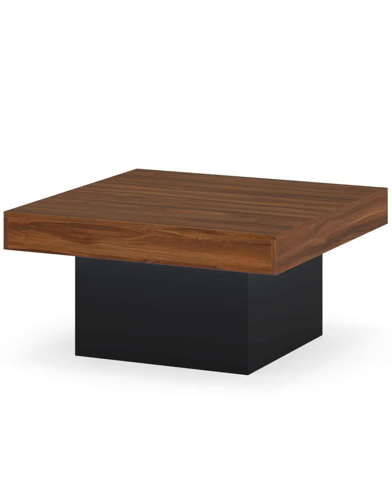 Coffee Table Accent Table with LED Lights and Dynamic Modes-Rustic Brown - Rustic Brown - Coffee Tables