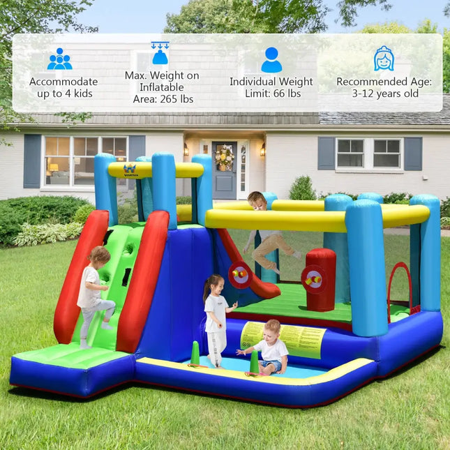 Inflatable Bounce House with 735W Blower - Bounce House