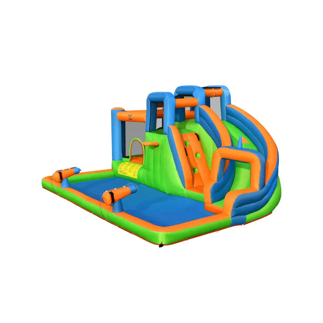 Inflatable Water Slide with Dual Climbing Walls and Blower Excluded - Inflatable Water Slides