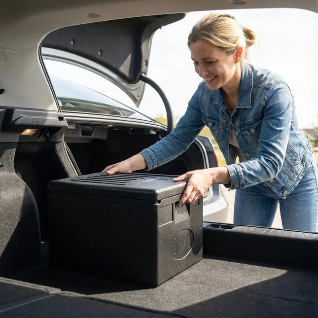 Insulated Food Pan Carrier 49 Qt Top Load Stackable Hot Box with Built-in Handles Costway