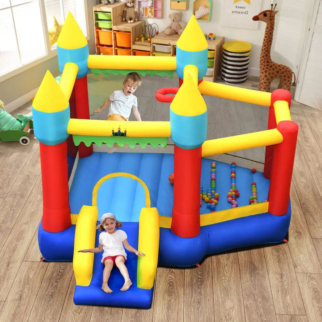 Kid’s Inflatable Bouncer with Jumping Area and 480W Blower - Bounce House