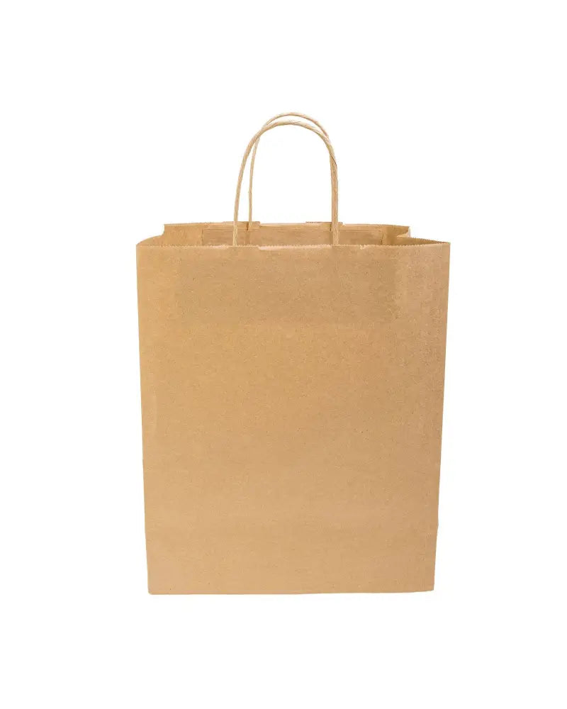 Kraft Twisted Paper Handles Paper Bag *Sold in packs of 25* - 6”W + 3”D x 8¼”H