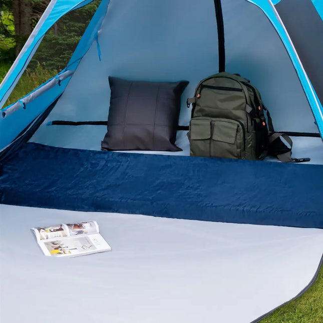 Lightweight Portable Memory Camping Mattress with Carrying Bag-Navy - Navy - Air Mattresses & Sleeping Bags