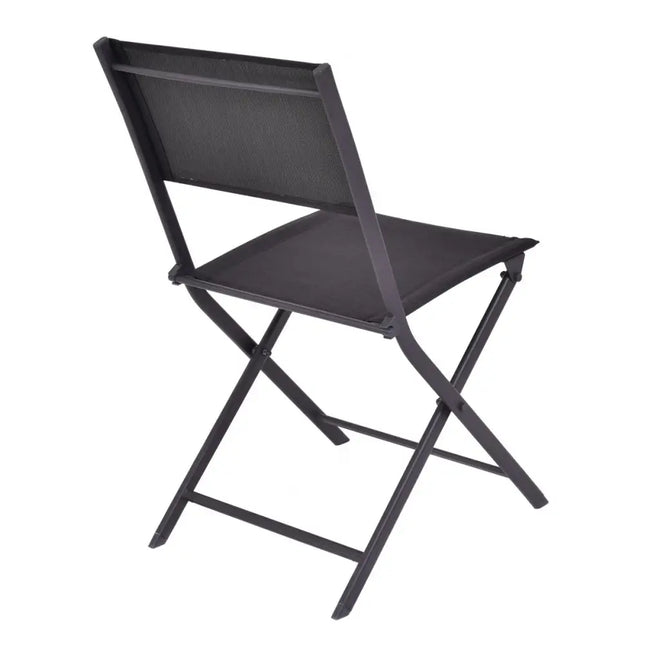 Outdoor Patio Folding Chairs Set of 4 - Black - Patio Dining Chairs