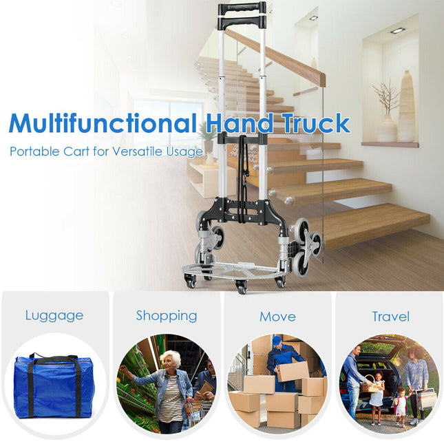Portable Folding Stair Climbing Hand Truck - Kitchen Islands & Carts