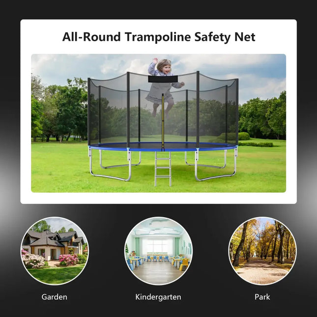 Trampoline Safety Replacement Protection Enclosure Net-8 ft - Outdoor Play