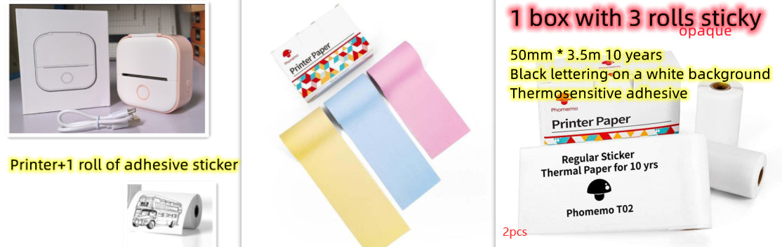 Portable Mini Thermal Label Printer Home Photo Printer\ Printer Bluetooth-compatible Mini Label Printer Price Tag