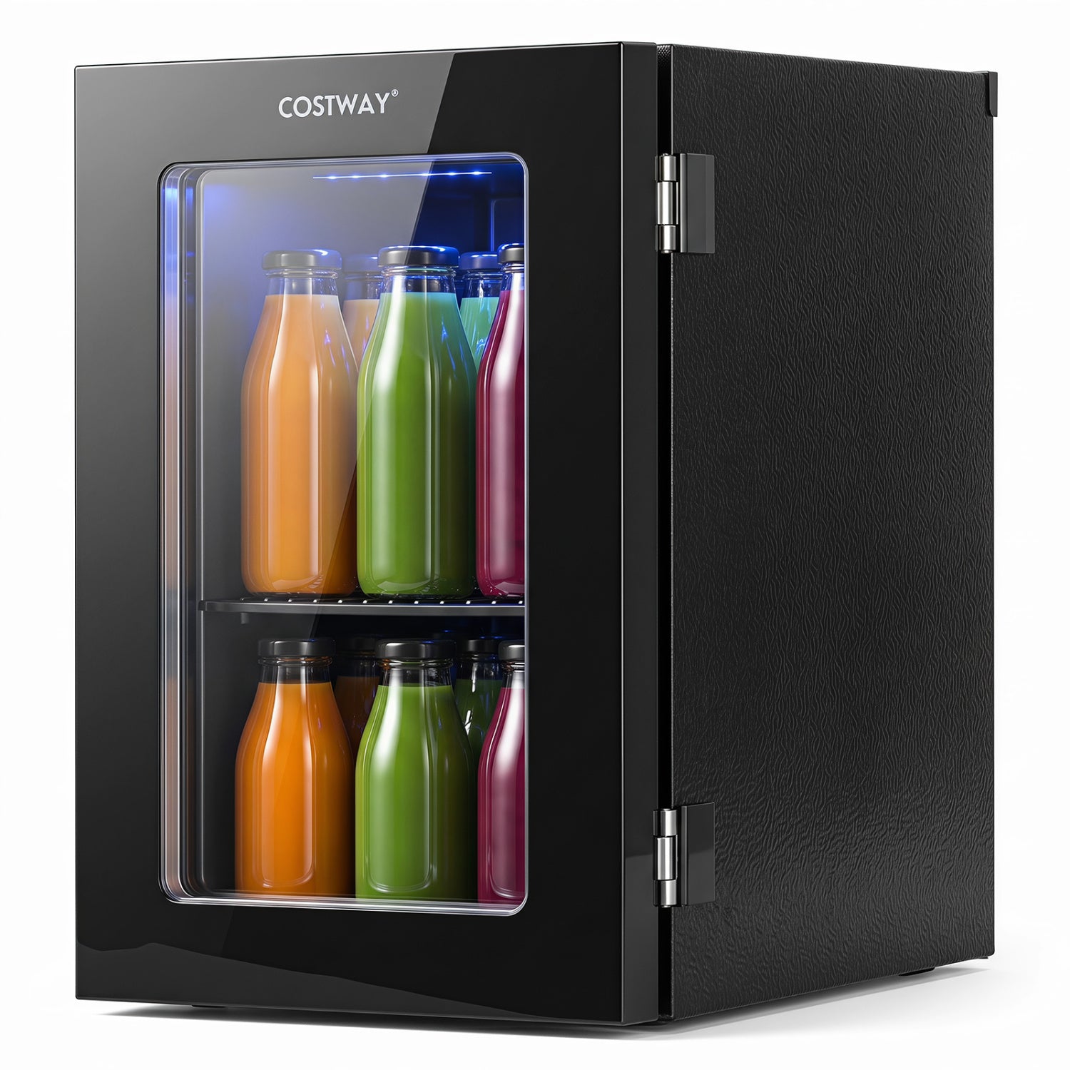 0.6 Cu.Ft Beverage Refrigerator 24 Cans Countertop Mini Fridge-Black