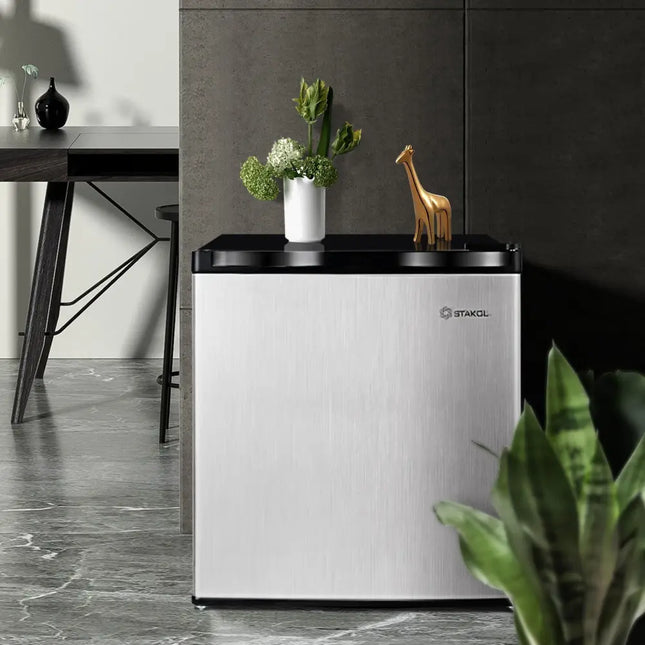 Costway 1.1 cu.ft. compact single door mini upright freezer with adjustable shelves and temperature control for small space storage