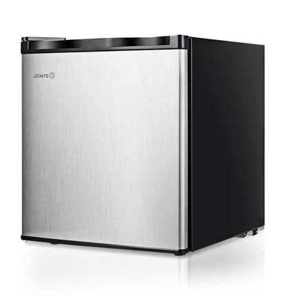 Costway 1.1 cu.ft. compact single door mini upright freezer with a sleek design, ideal for small space refrigeration.