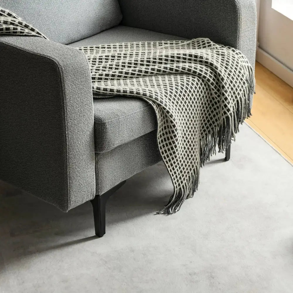1/2/3/4-Seat Convertible Sectional Sofa with Reversible Ottoman-1-Seat Costway