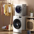 1.5 Cu.ft Clothes Dryer with with Stainless Steel Wall Mount-Silver - Silver - Dryers