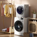 1.5 Cu.ft Clothes Dryer with with Stainless Steel Wall Mount-Silver - Silver - Dryers