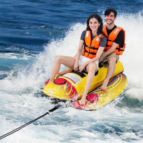1 or 2 Person Inflatable Towable Tube Banana Boat for Boating - Water Sports