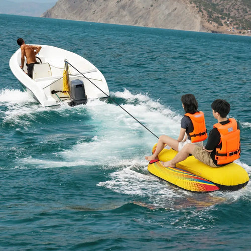 1 or 2 Person Inflatable Towable Tube Banana Boat for Boating - Water Sports