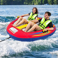 1 or 2 Person Inflatable Towable Tube for Boating with Drainage - Water Sports