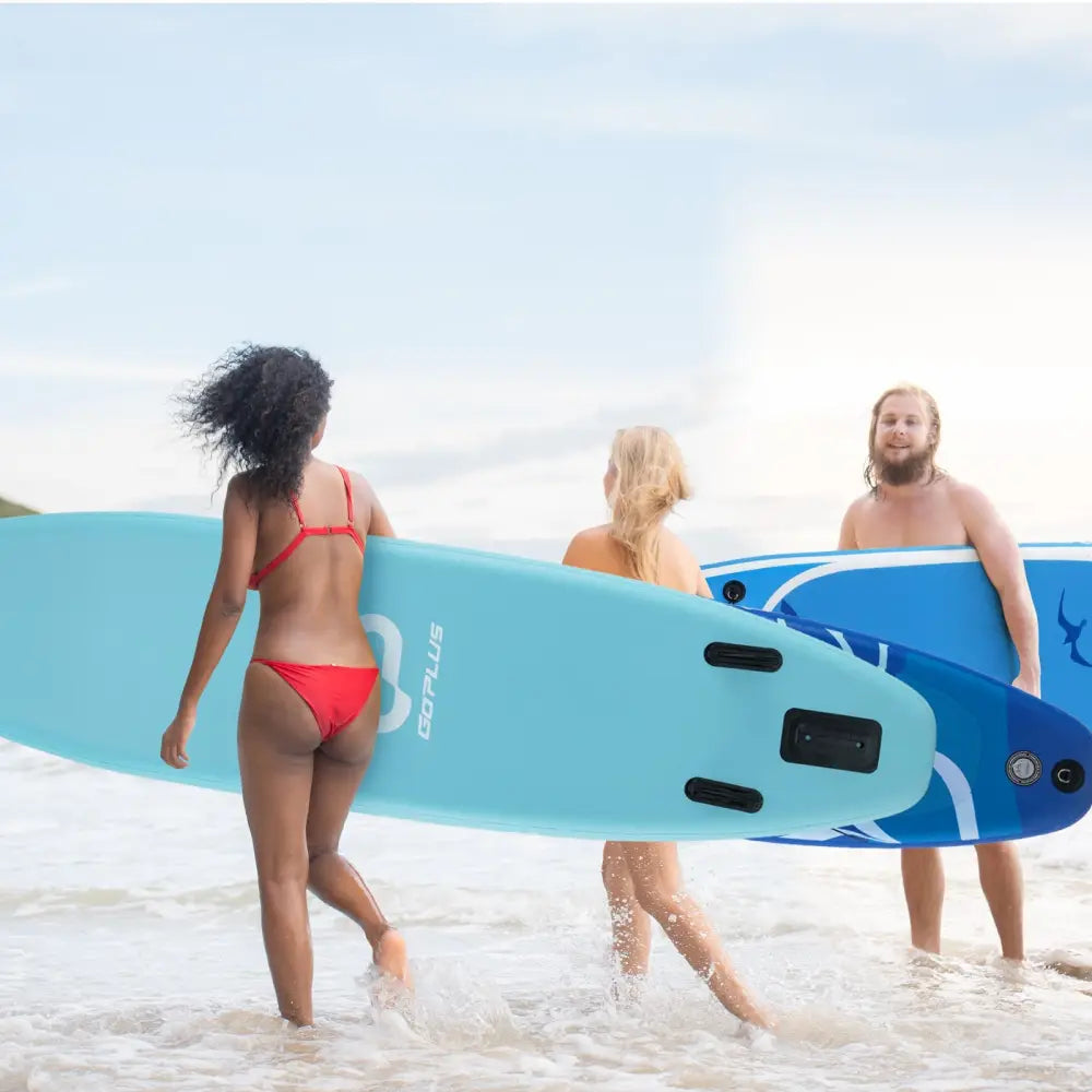 10/11 Feet Inflatable Stand Up Paddle Board with Premium SUP Accessories-L - Surfing