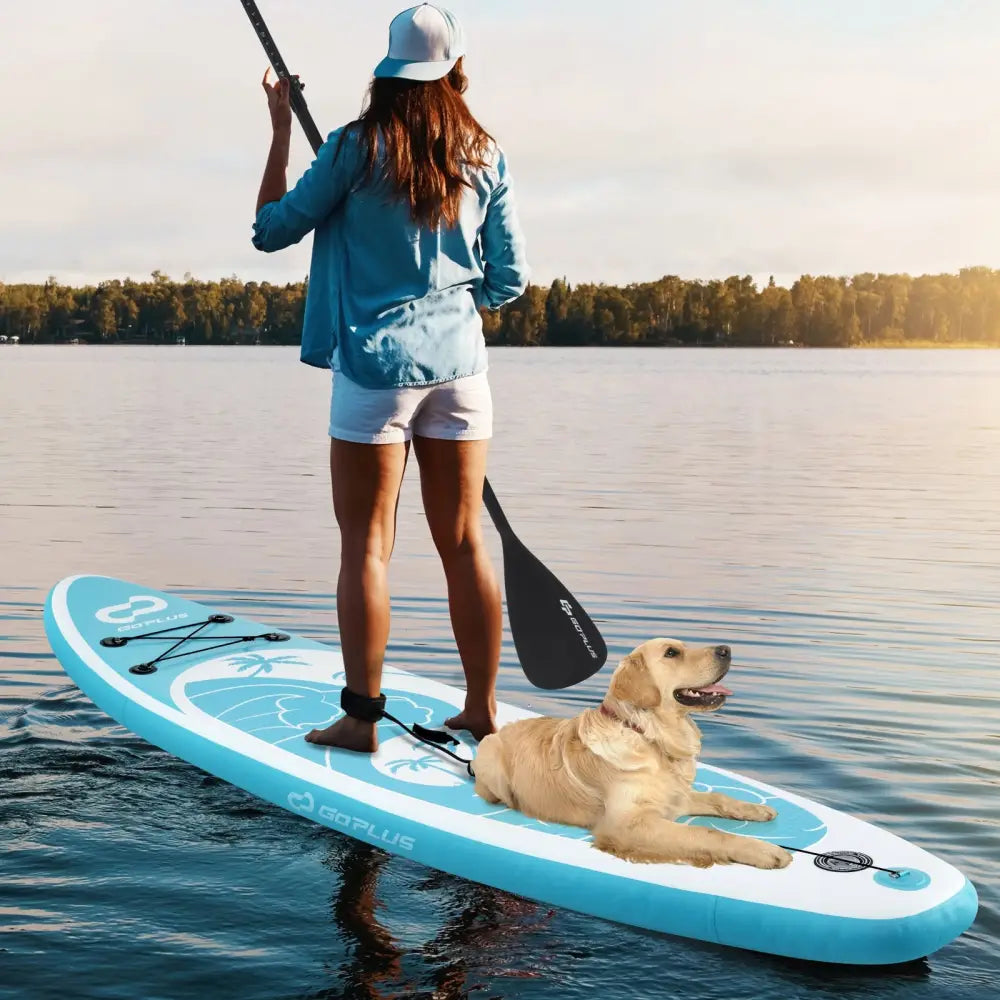 10/11 Feet Inflatable Stand Up Paddle Board with Premium SUP Accessories-L - Surfing