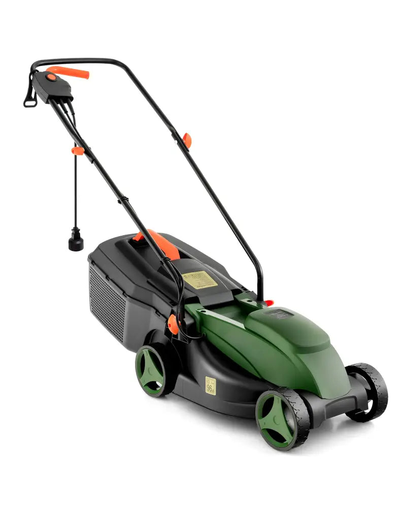 10 AMP 13 Inch Electric Corded Lawn Mower with Collection Box-Black & Green - Blue & Green - Lawn Care Tools