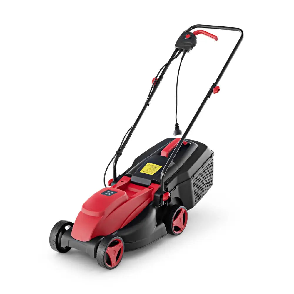 10 AMP 13 Inch Electric Corded Lawn Mower with Collection Box-Red - Red - Lawn Care Tools