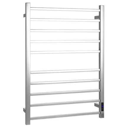 10-Bar Electric Stainless Steel Towel Warmer - Towel Racks