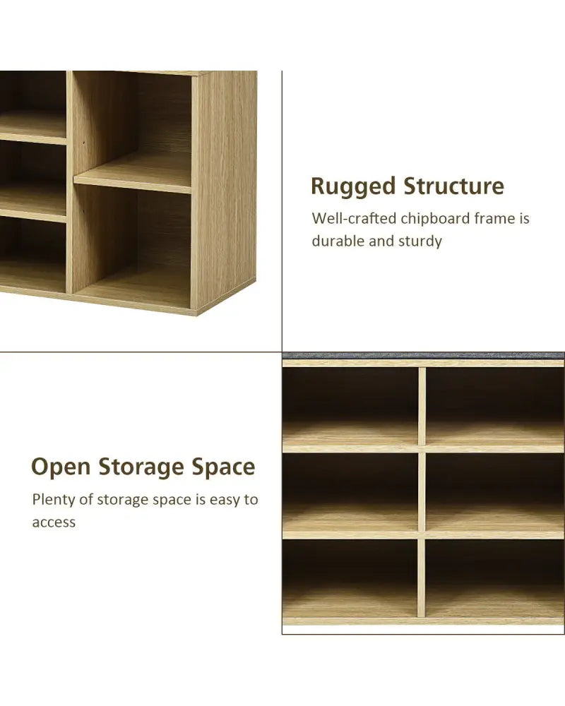 10-Cube Organizer Entryway Padded Shoe Storage Bench-Beige - Beige - Shoe Racks & Storage Benches