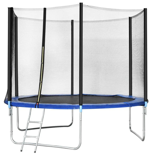 10 Feet Combo Bounce Jump Safety Trampoline with Spring Pad Ladder - Trampolines
