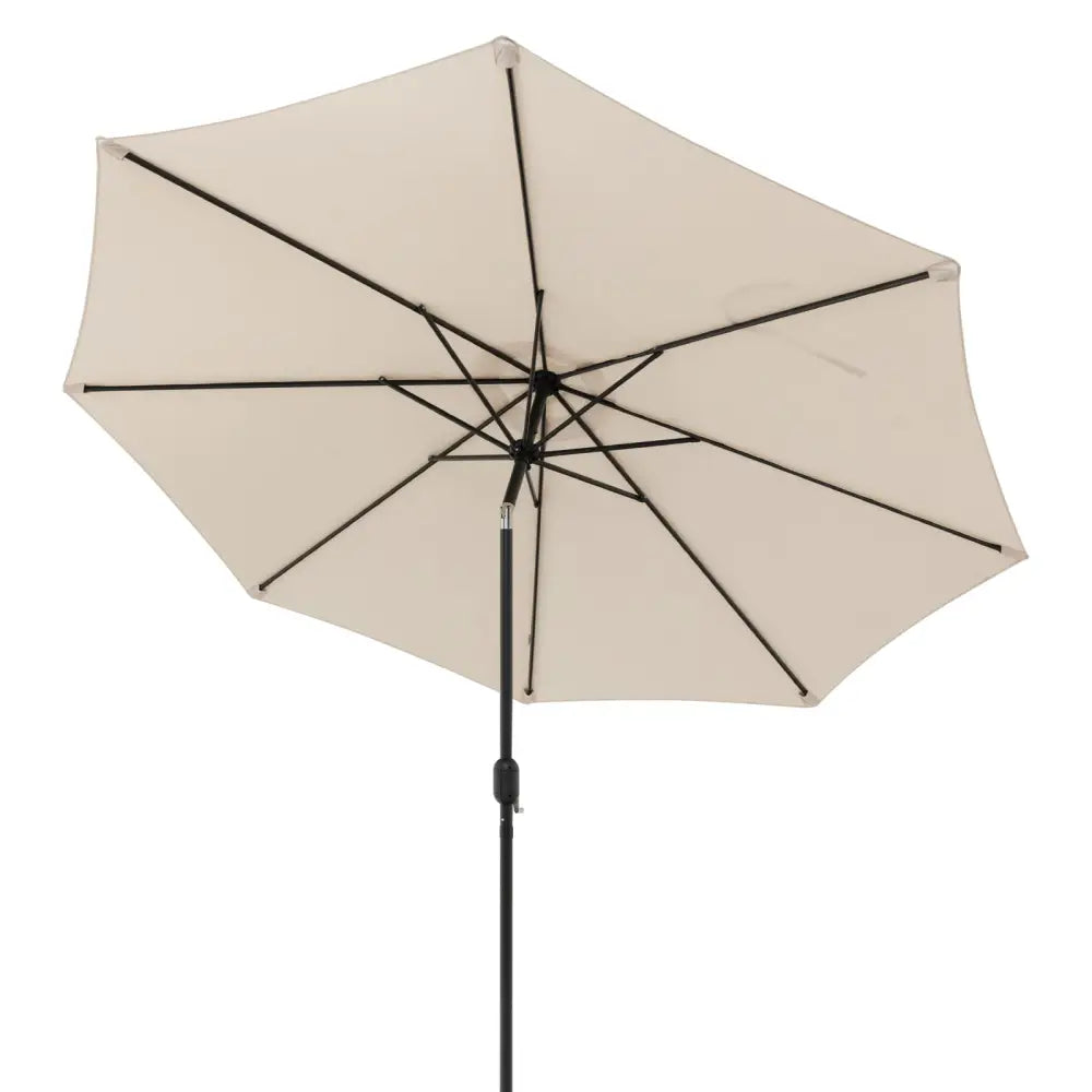 10 Feet Outdoor Patio Umbrella with Tilt Adjustment and Crank-Beige - Beige - Outdoor Umbrellas