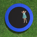 10 Feet Trampoline Pad Replacement Safety Pad with Fixing Straps (Blue) - Blue - Outdoor Play