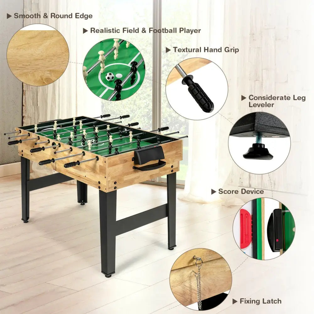 10-in-1 Multi Combo Game Table Set for Home - Multicolor - Game Room
